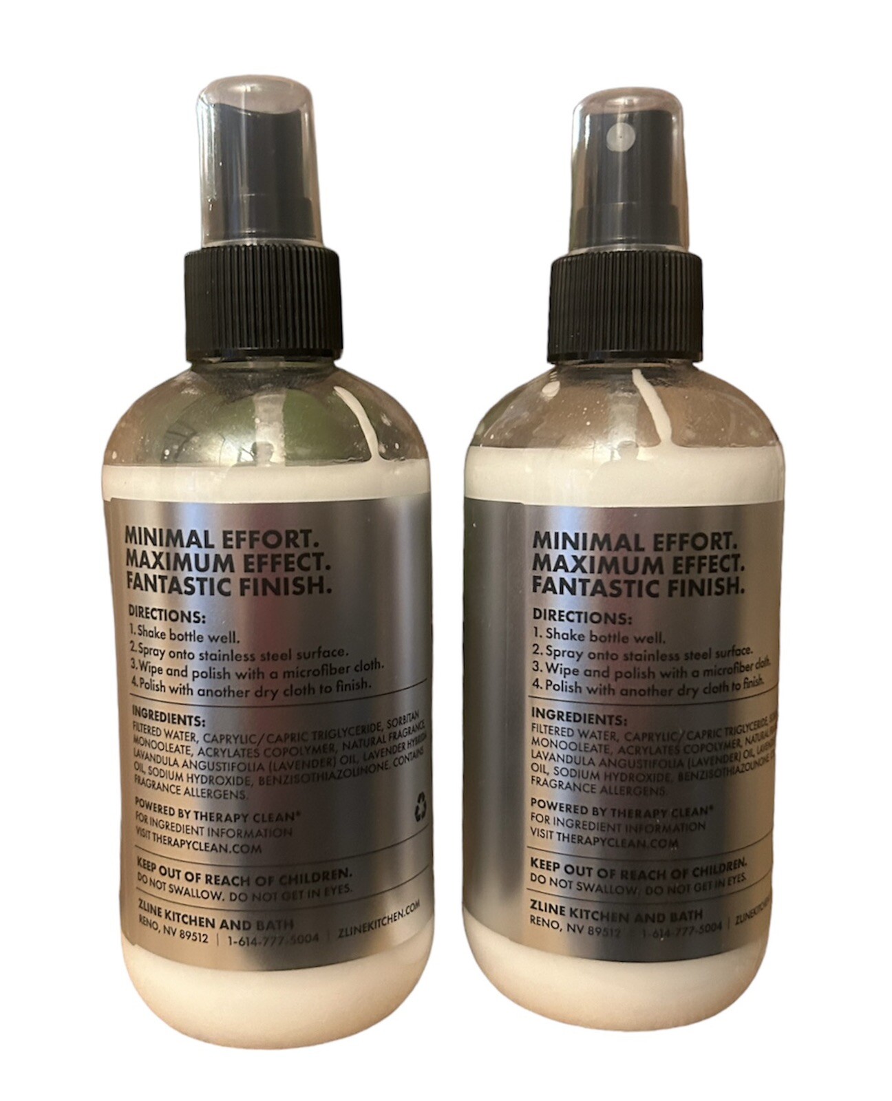 Stainless Steel Appliance Cleaner & Polish Plant Powered ZLINE by Therapy Clean