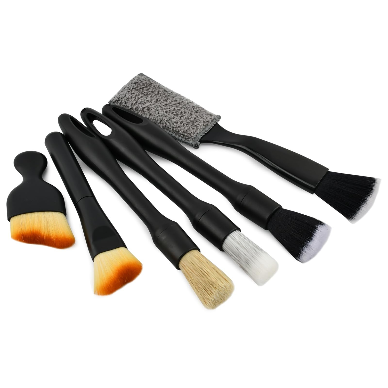 6 Pcs Car Detailing Brush Kit Automotive Interior Exterior Detailing Kit