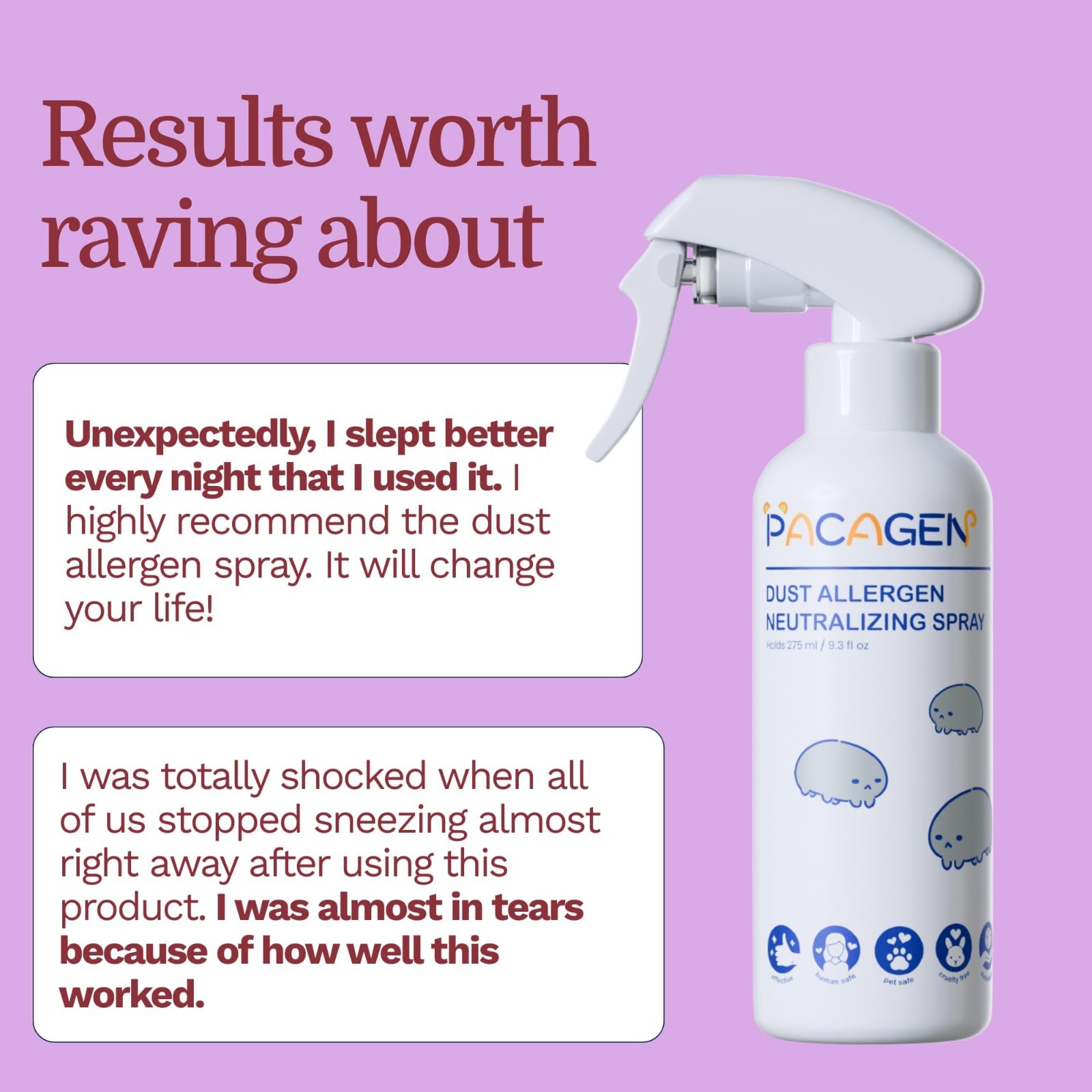 Allergen Neutralizing Spray for Home Use – Pet Friendly, Easy to Use, Instant Re