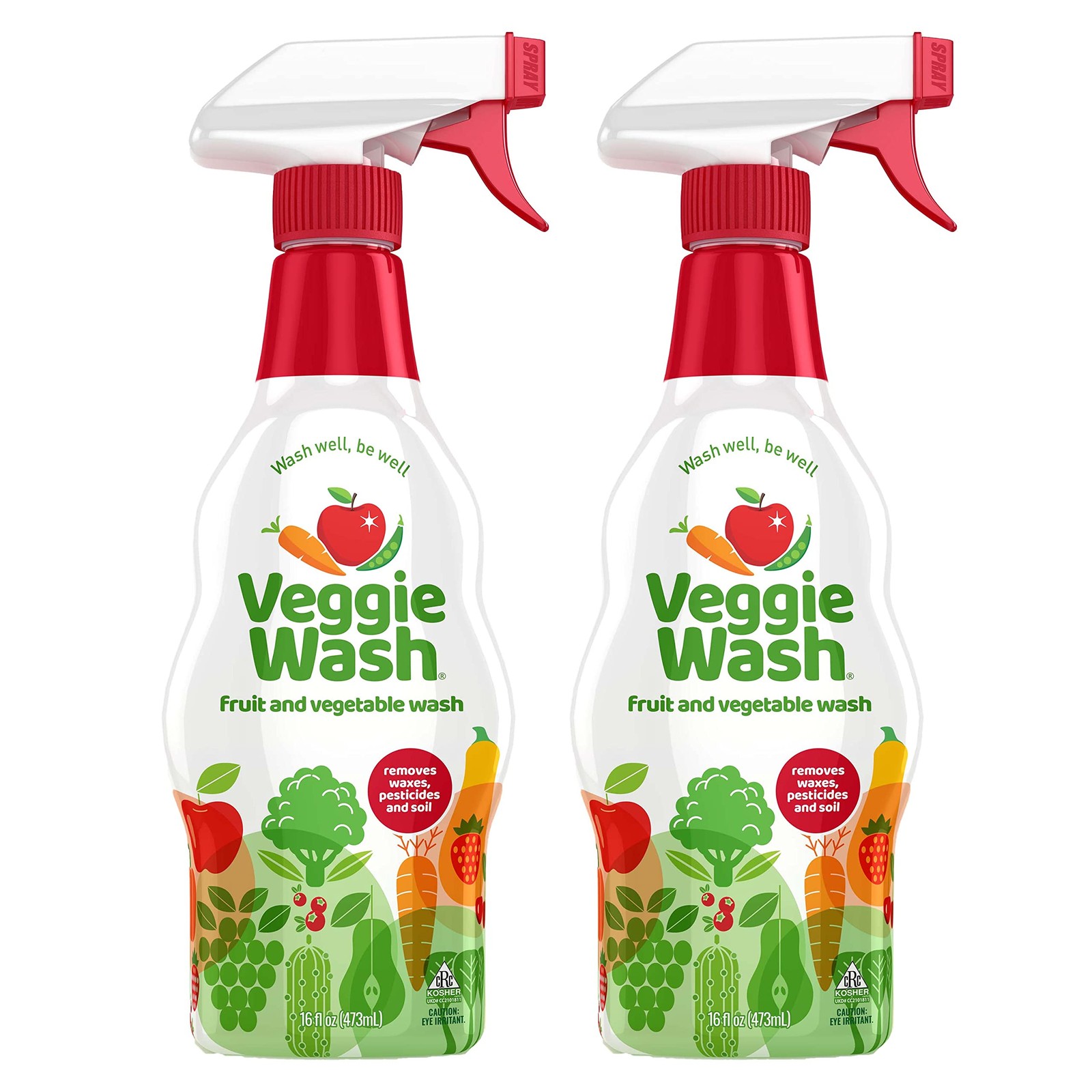 Fruit & Vegetable Wash, Produce Wash and Cleaner, 16-Fluid Ounce, Pack of 2, …