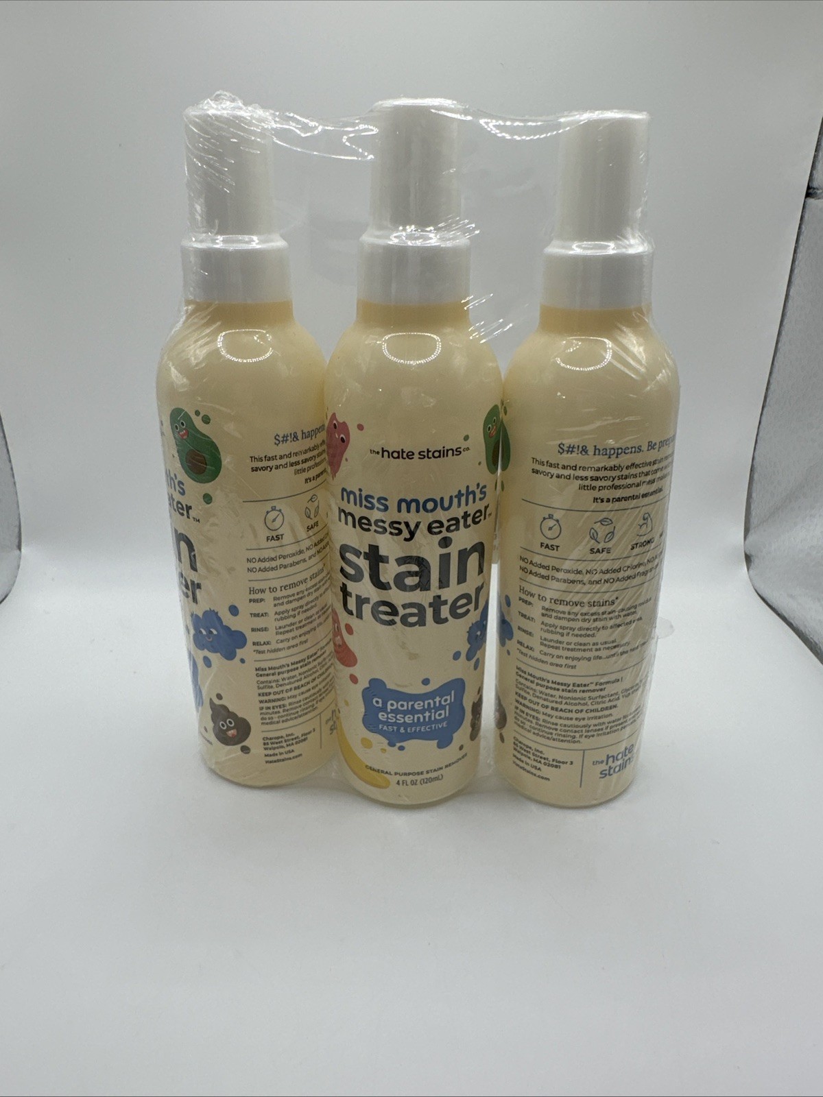 Hate Stains Miss Mouth’s Messy Eater Stain Treater Spray – 3 pack FREE SHIPPING