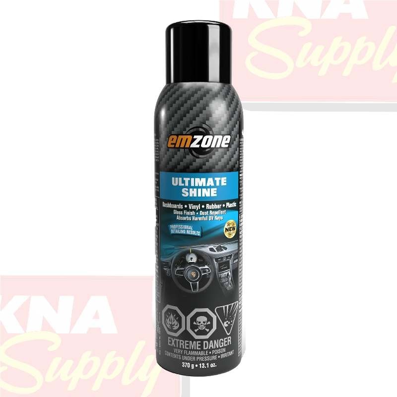 Emzone Interior Protectant Spray Vinyl Rubber Plastic UV Defense 13 oz Aerosol