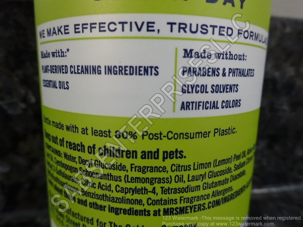 5 Mrs. Meyer’s Clean Day Multi-Surface Everyday Cleaner LEMON VERBENA 16 FL oz.