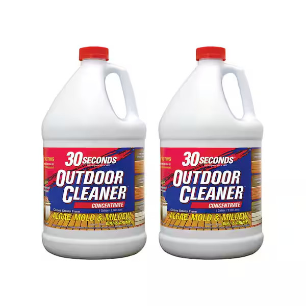 30 Seconds Outdoor Concentrate Algae Mold and Mildew Cleaner (1 Gallon) – 2 Pack