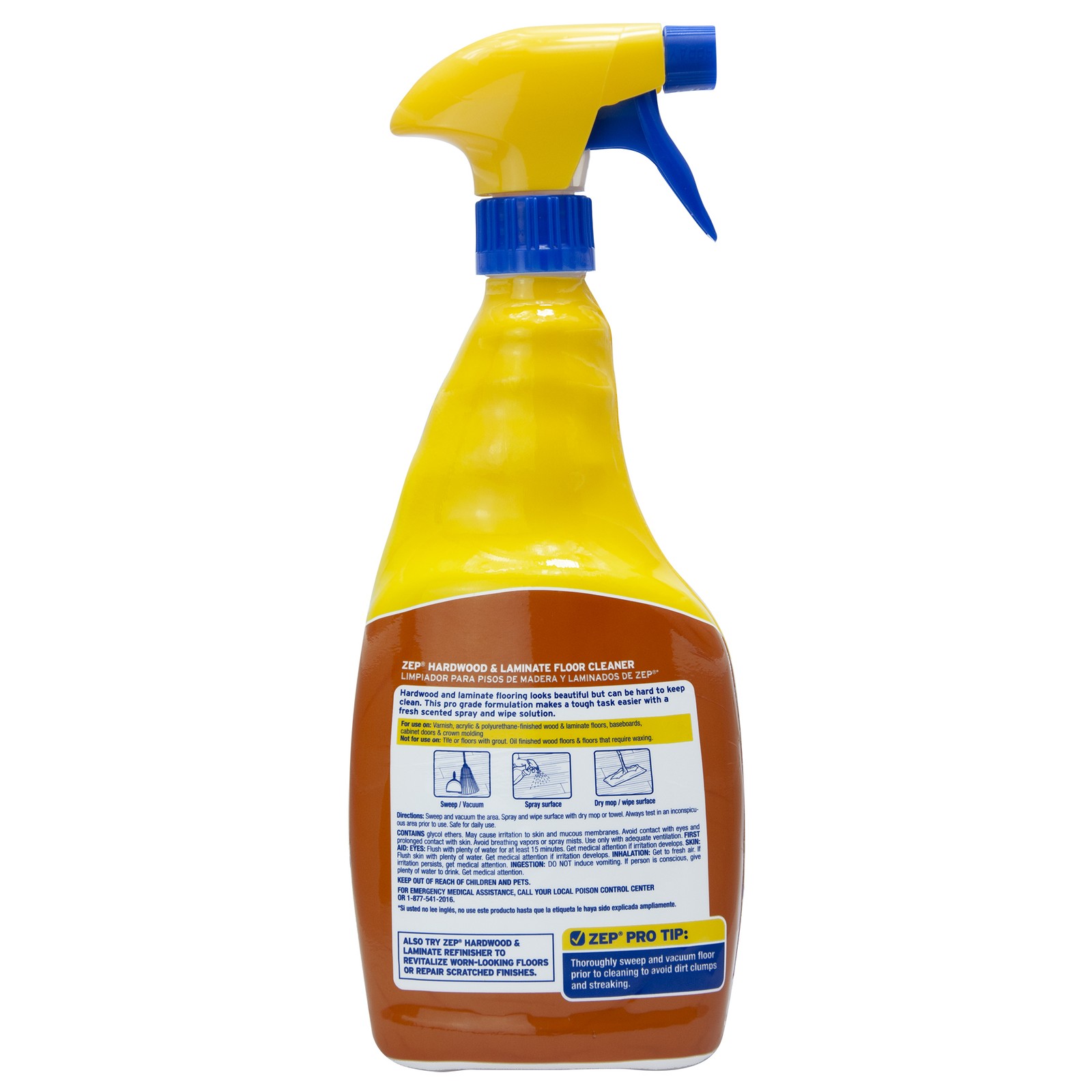 Zep Hardwood and Laminate Floor Cleaner – 32 Oz (Case of 4) – ZUHLF324