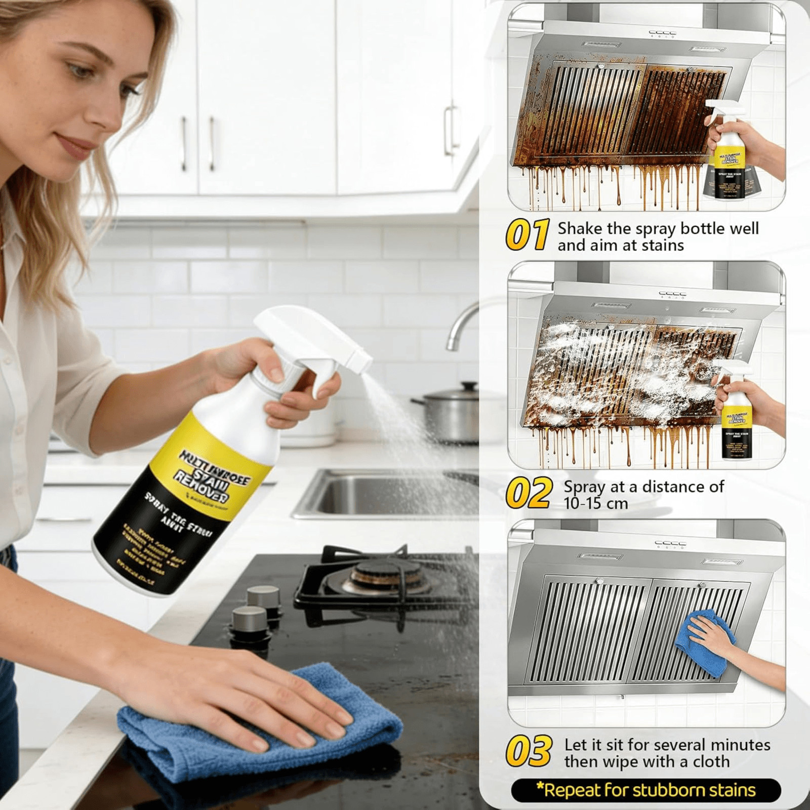 Alienpower Spray Multi-Purpose Stain Remover 120ml Portable Cleaner