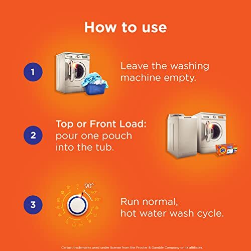 Washing Machine Cleaner by Tide, Washer Machine Cleaner Tablets for Front and
