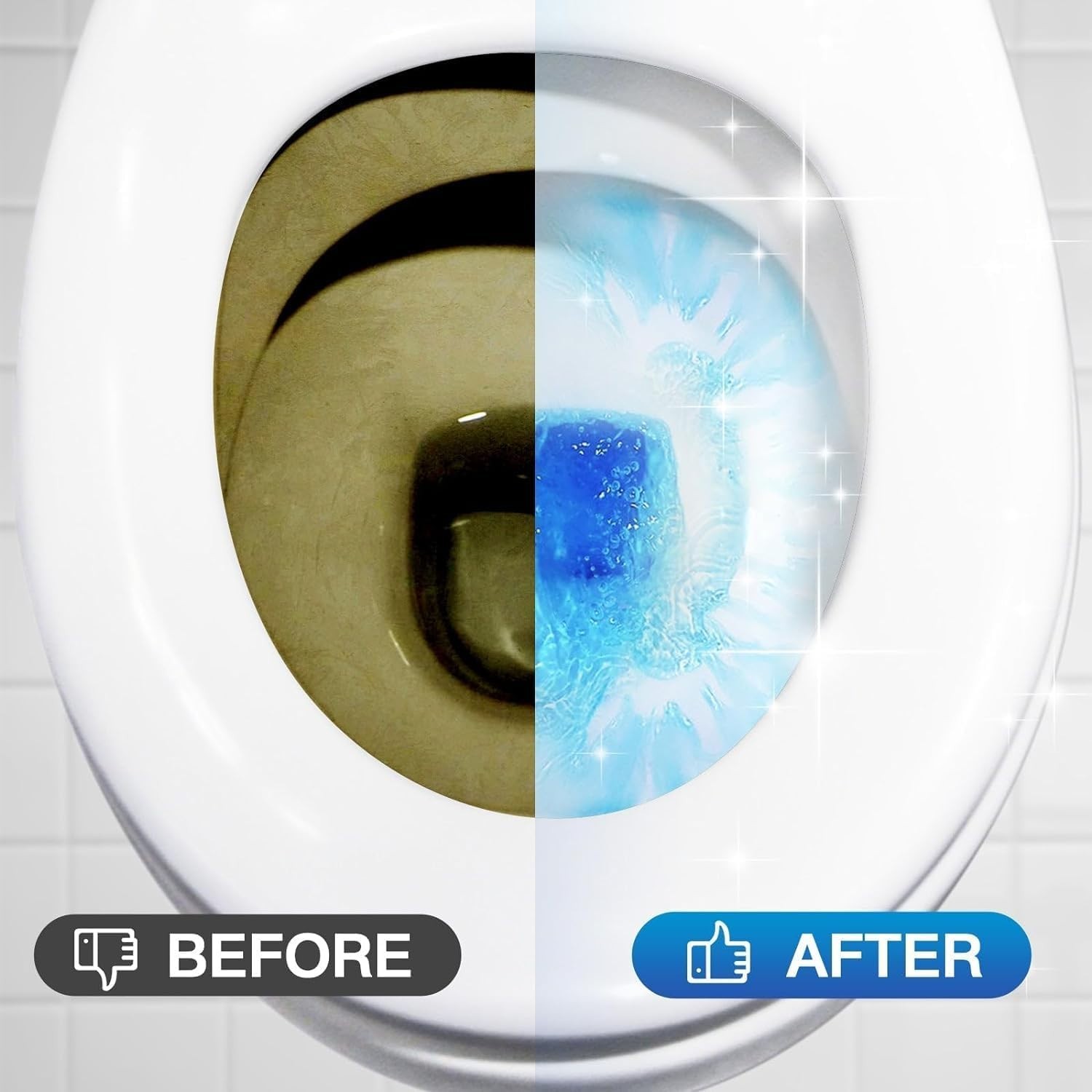 Toilet Bowl Cleaners Bottle, Automatic Toilet Bowl Cleaner Tablets in Bottle,…