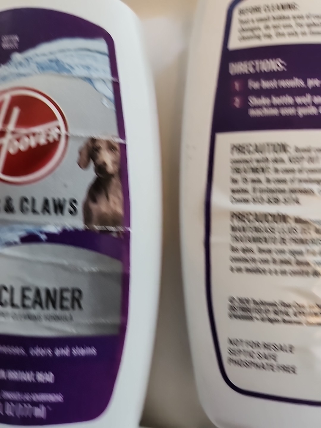 5 – 6oz Bottles of Hoover Paws and Claws Spot Cleaner Carpet Cleaning Formula
