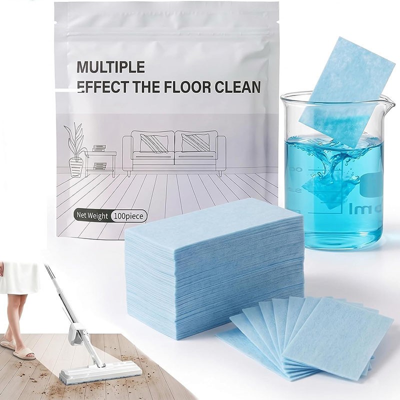 100-500 X Multi-Effect Floor Clean Tablets, Water-Soluble Floor Cleaning Sheets