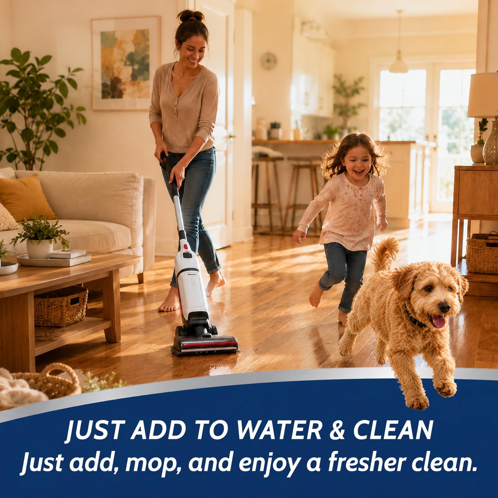 Floor Cleaning Solution Refill with Tineco, 68 fl oz Unscented, Pet Urine Odo…