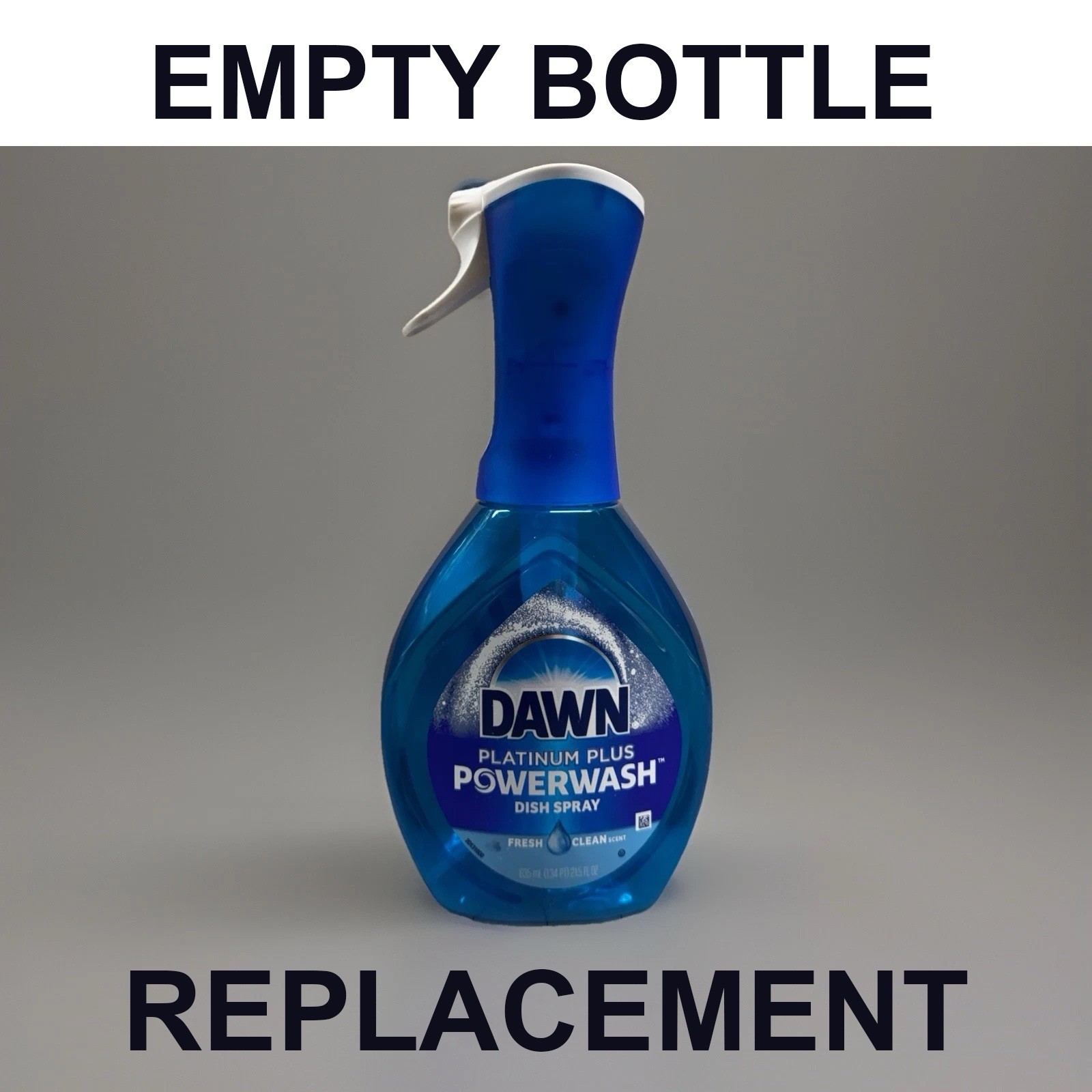 1 EMPTY DAWN POWERWASH DISH SOAP SPRAYER PUMP BOTTLE & TOP REFILL REPLACEMENT
