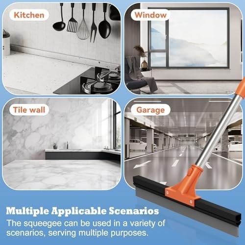 Floor Squeegee for Concrete Floor,18″ Large Heavy Duty Squeegee for Floor