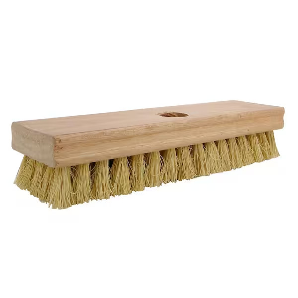 10 in Acid Resistant Scrub Brush Heavy Duty Stiff Bristle Cleaning Surface Tool