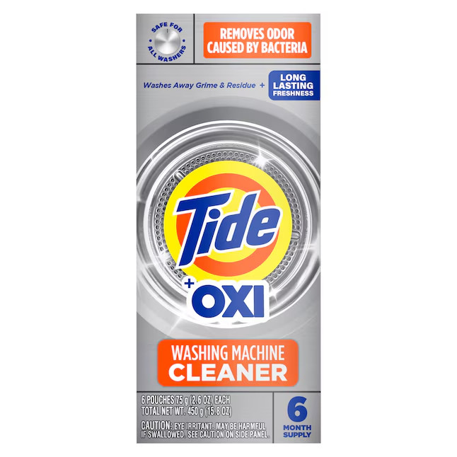 Tide with Oxi 6 Count Washing Machine Cleaner Powder