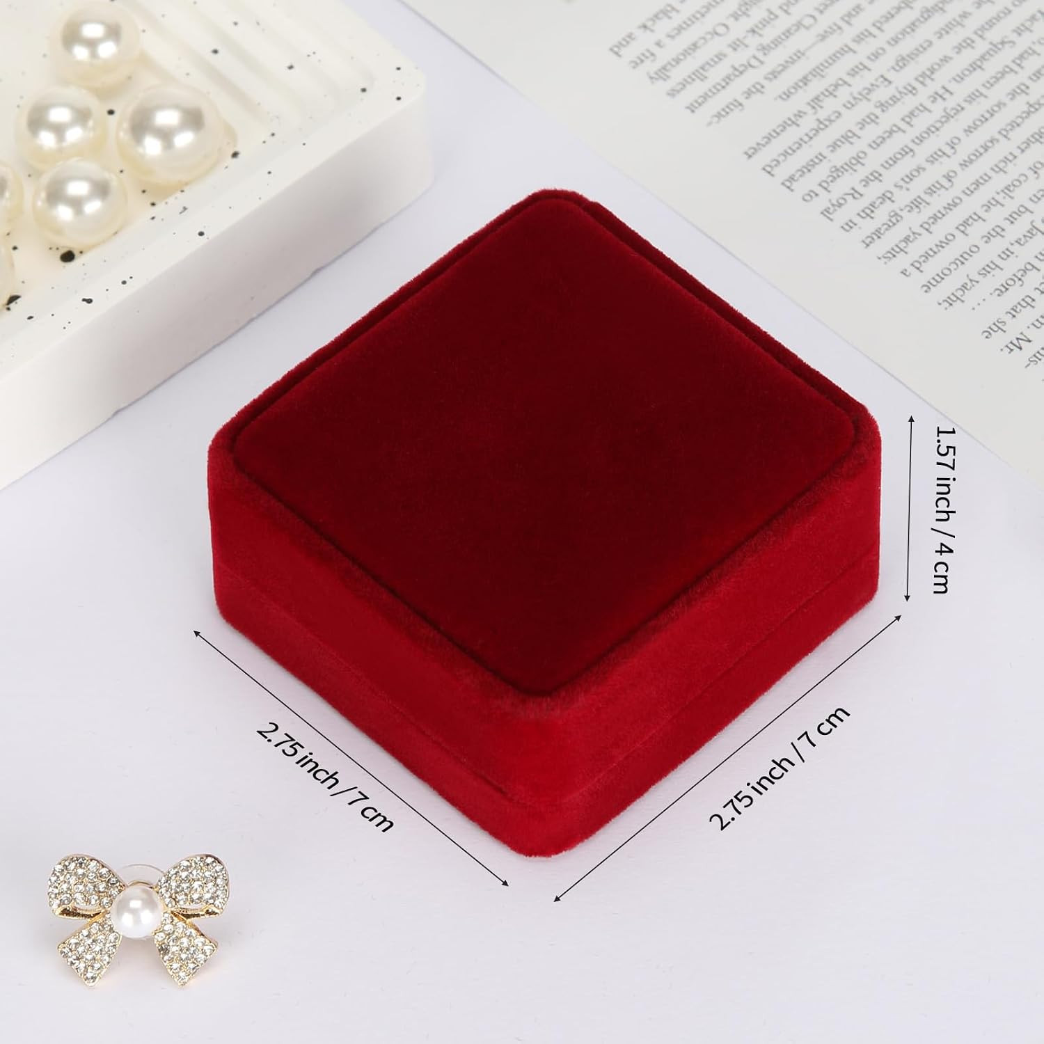 6-Piece Classic Velvet Jewelry Earring Gift Box – Stud Earring, Necklace