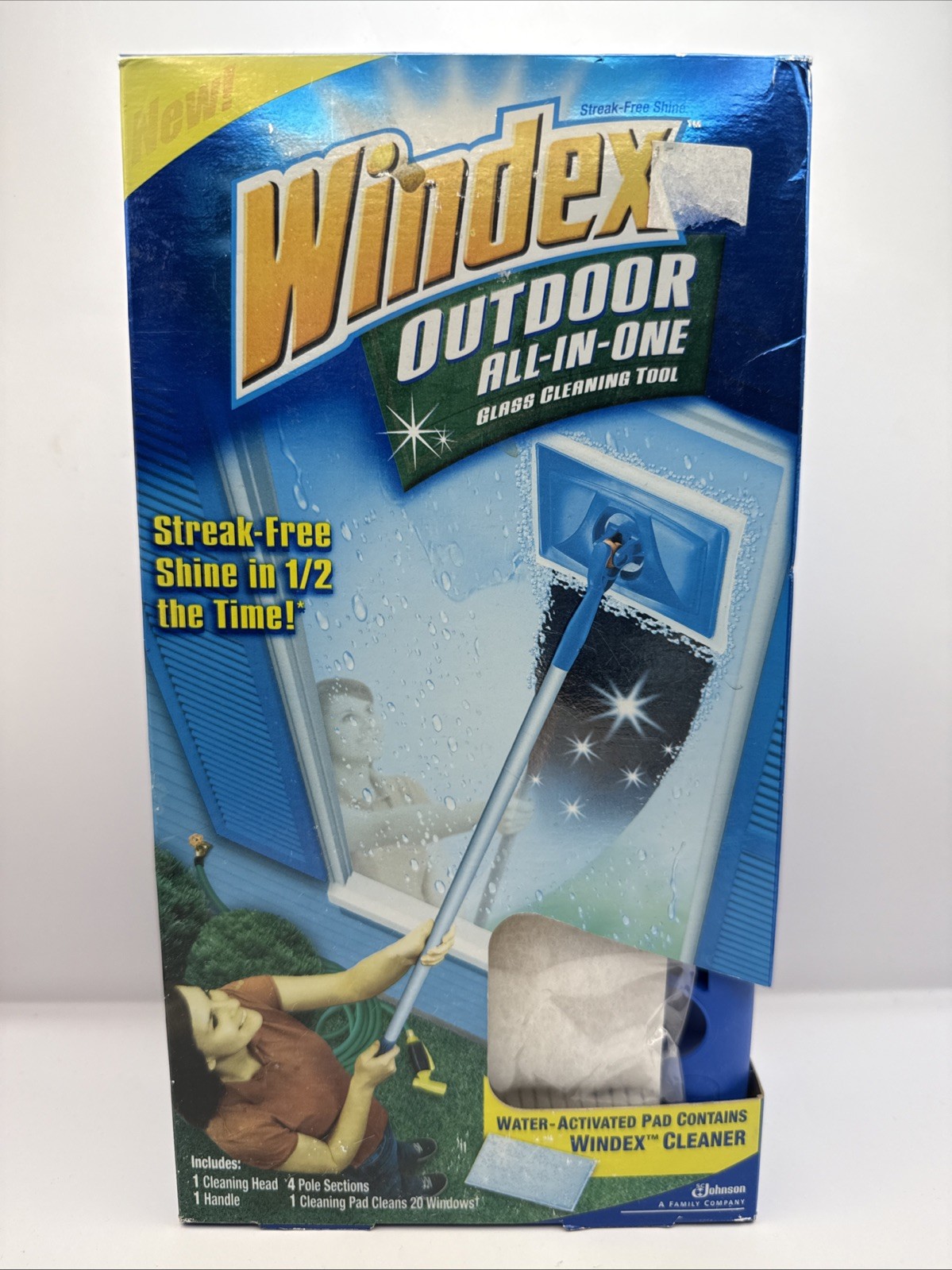 Windex Outdoor All-In-One Glass Cleaning Tool Starter Kit NEW & SEALED!