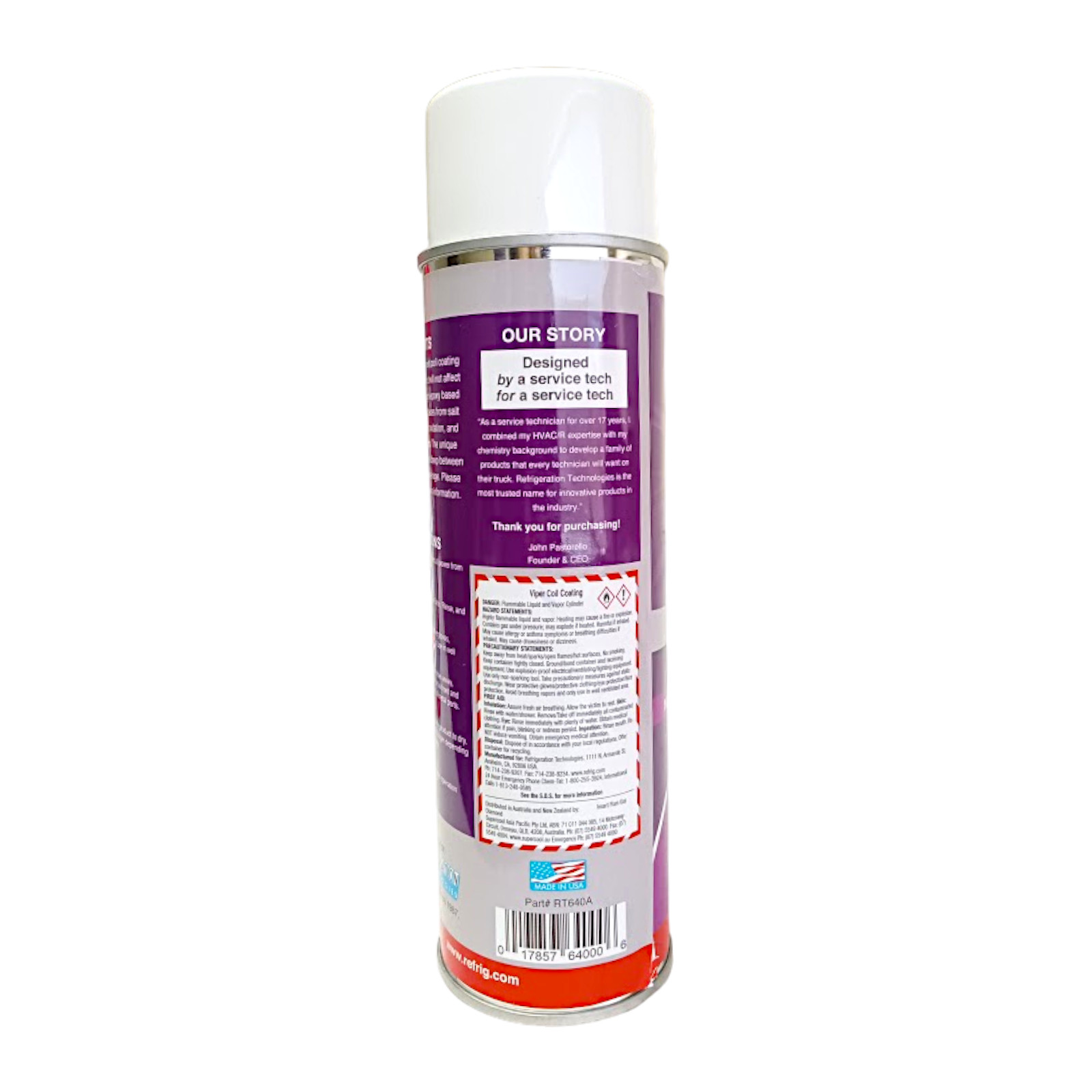 Refrigeration Technologies Viper Coil Coating 15 Oz Aerosol Can