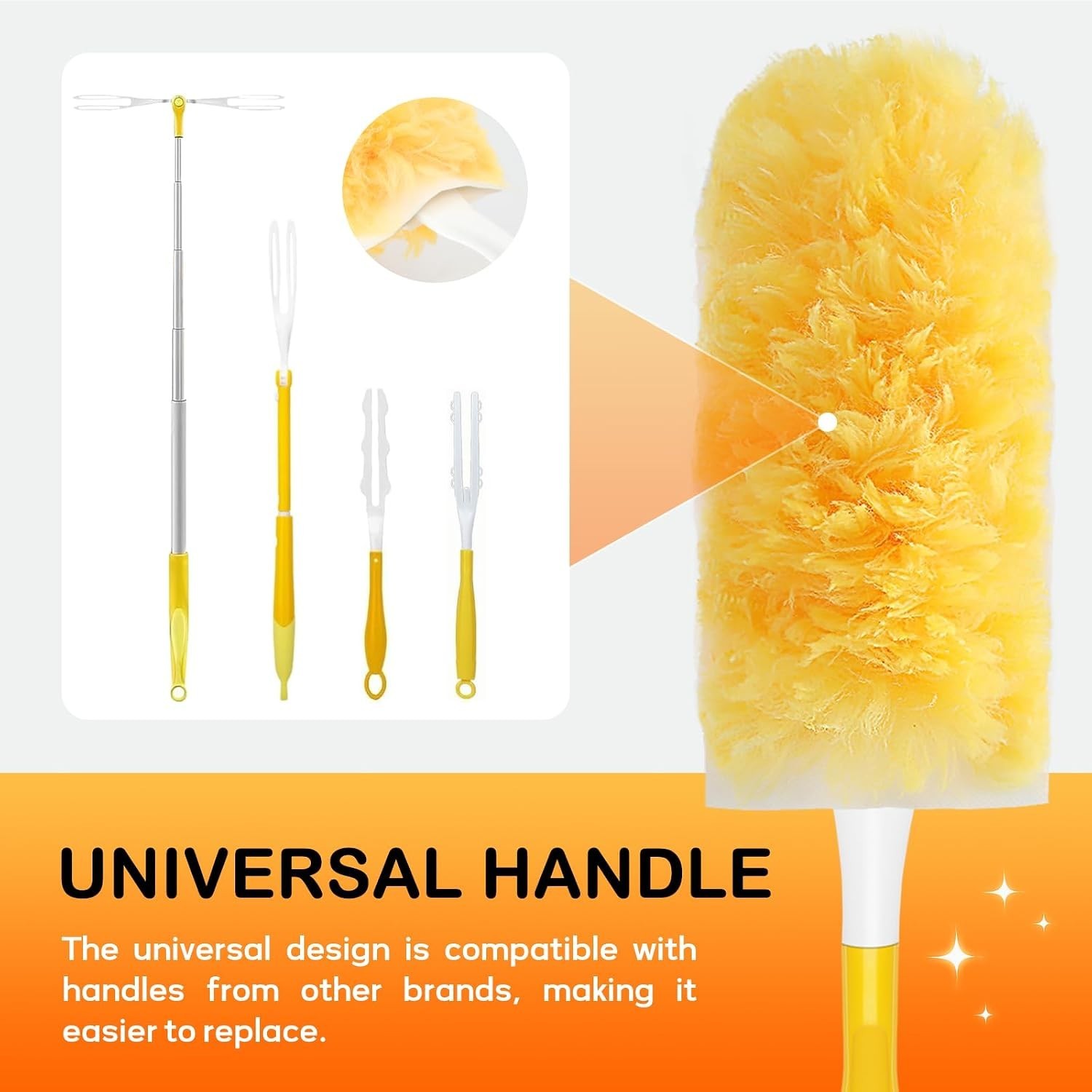 30 Count Duster Refills for Swiffer Duster with 1 Handle Dusters for Cleaning Di