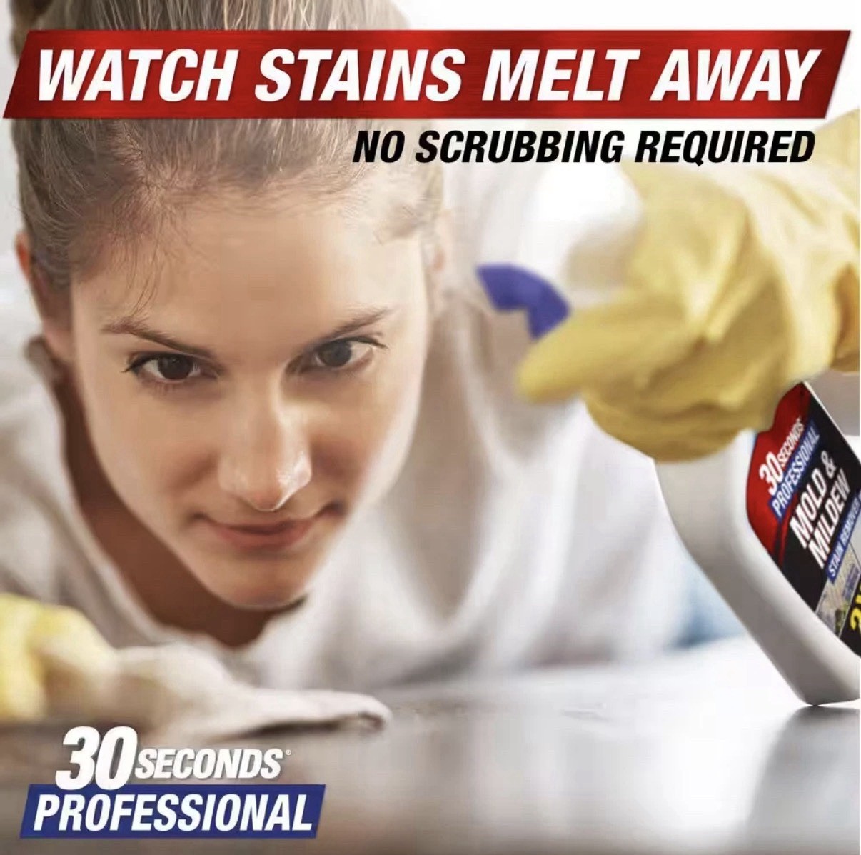 2.5 Gal Professional Outdoor Cleaner | Mold and Mildew Stain Remover 30 Seconds