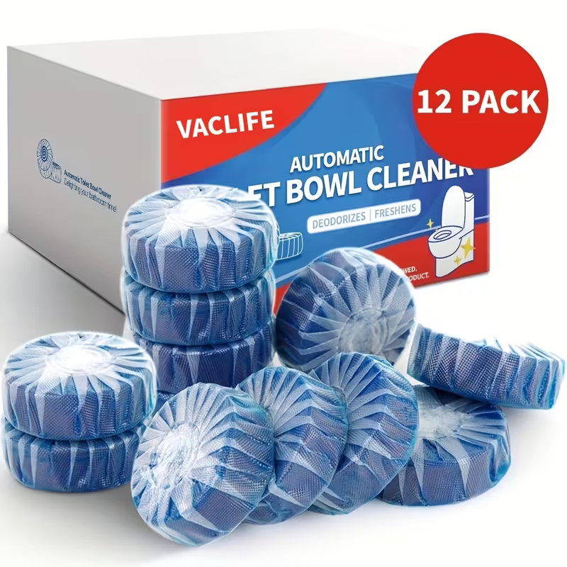 Vacplus Automatic Toilet Bowl Cleaner Tablets Bathroom Toilet Tank Cleaner NEW !