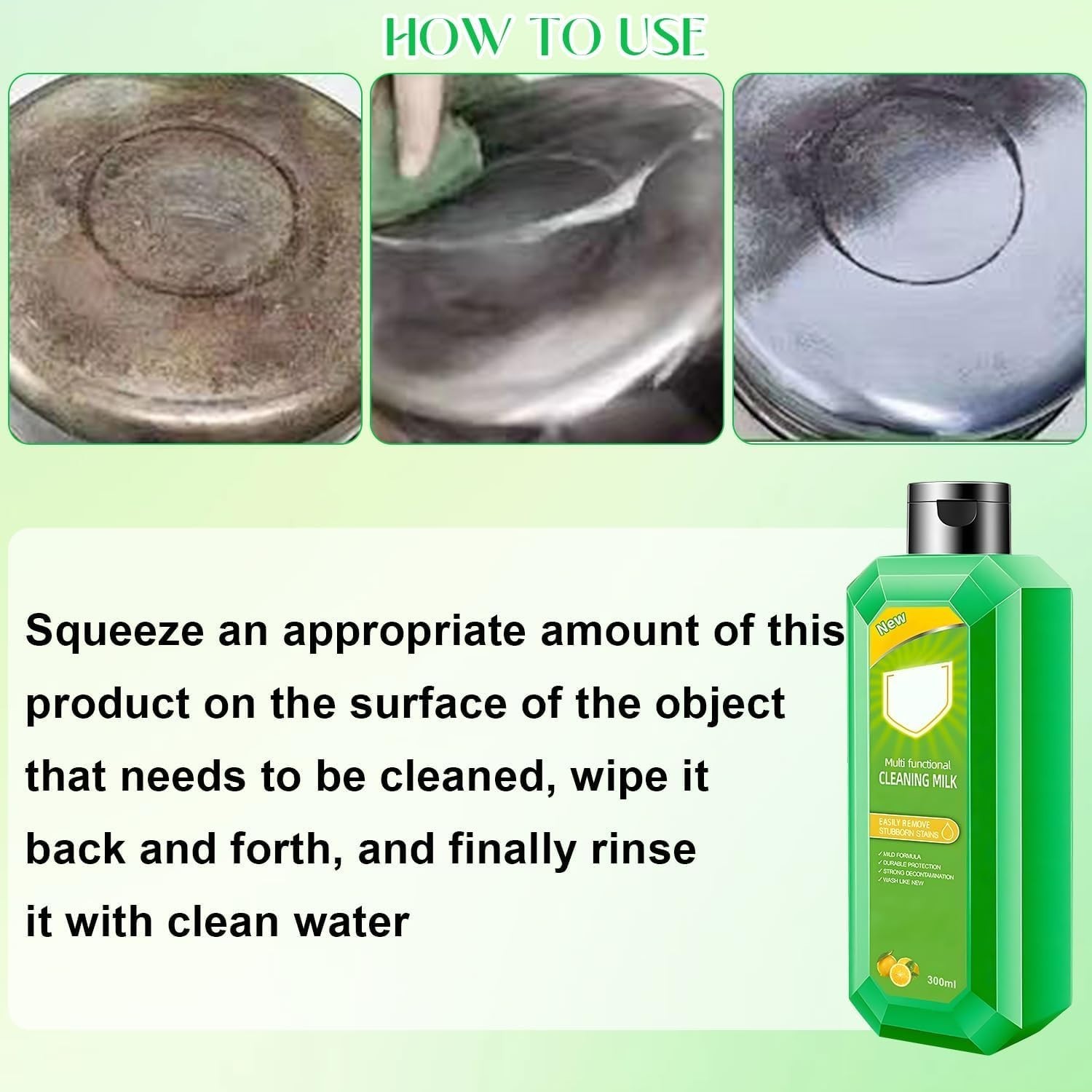 Versatile Household Cleaning Milk – Tough on Grease, Safe for Surfaces – 300ml