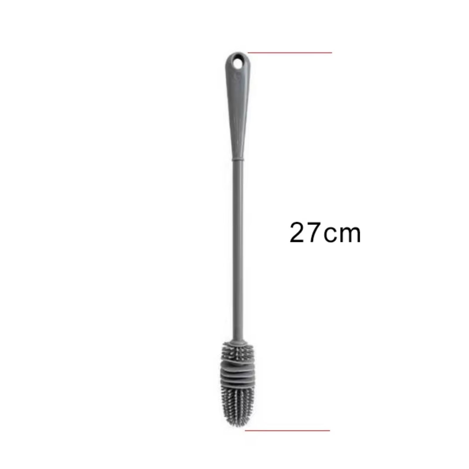 1Pc Bottle Scrubbing Washing Brush Silicone Long Handle Cup Cleaning Brush Tool