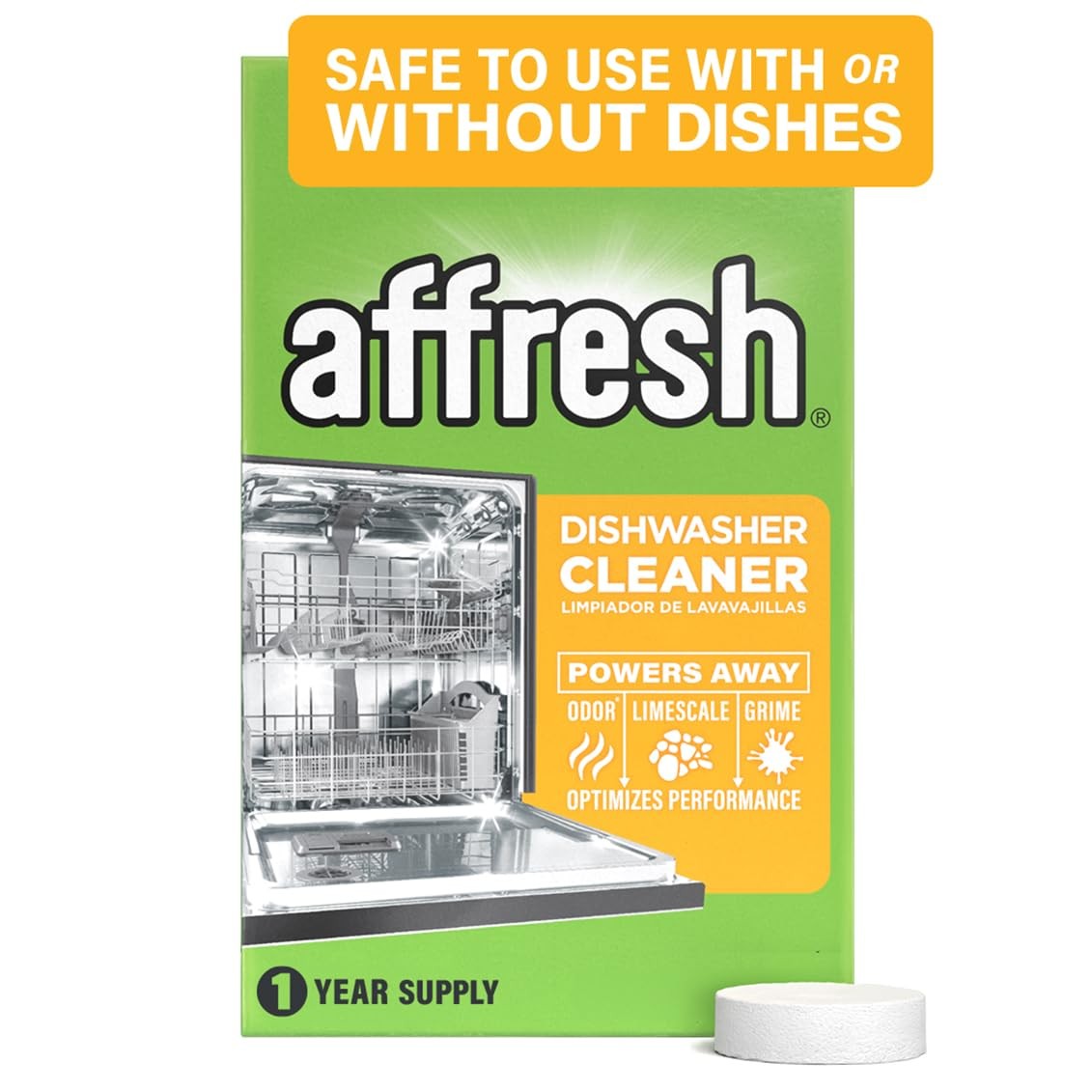 Affresh Dishwasher Cleaner Helps Power Away Odor Causing Bacteria Limescale