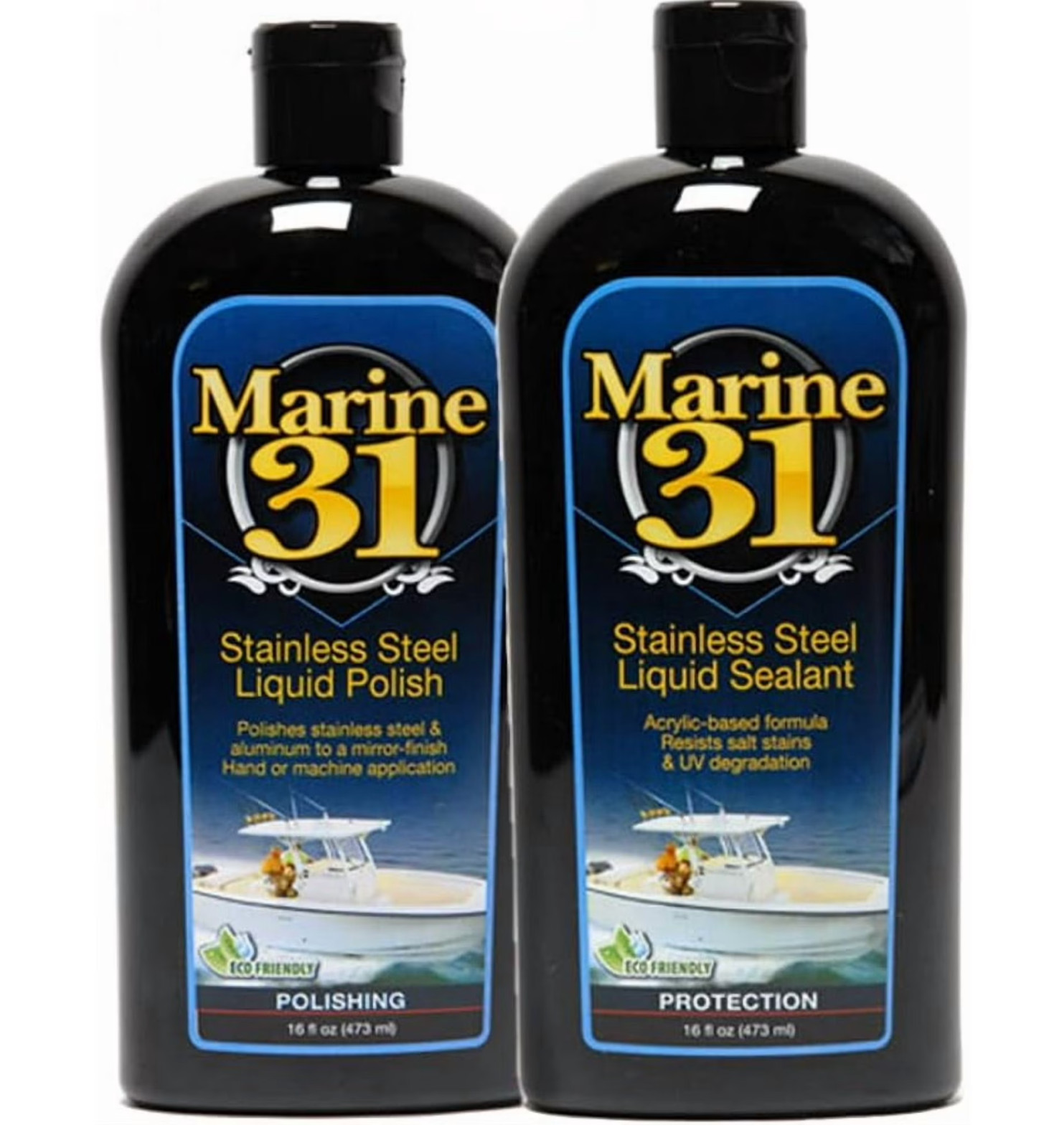 31 Stainless Steel Polish & Sealant Combo | Cleans, Polishes & Protects Stain…