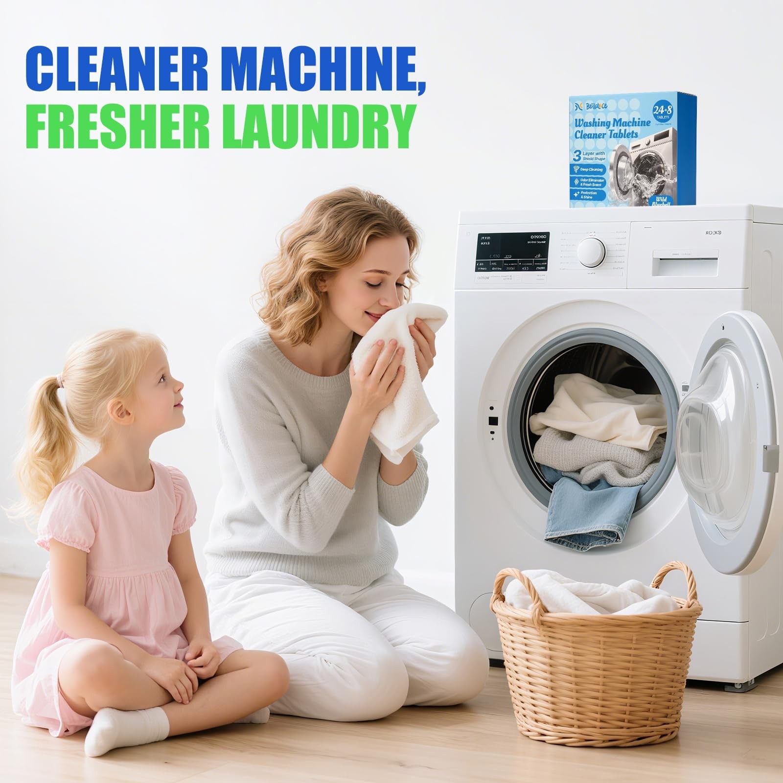 Washing Machine Cleaner Tablets, 32 Pack