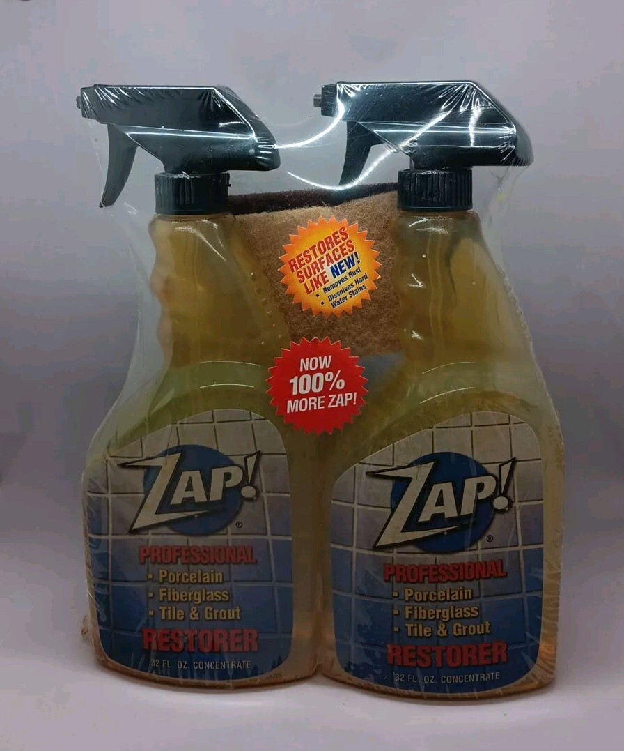 ZAP! 32 Fl. Oz. Professional Tile Porcelain Grout Restorer Spray Bottle (2 Pack)