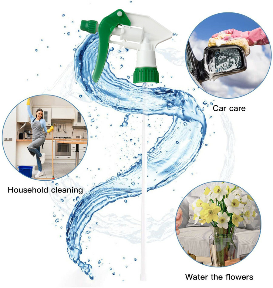 6 Pcs Heavy Duty Chemical Resistant Trigger Sprayer Spray Bottle Nozzle Head