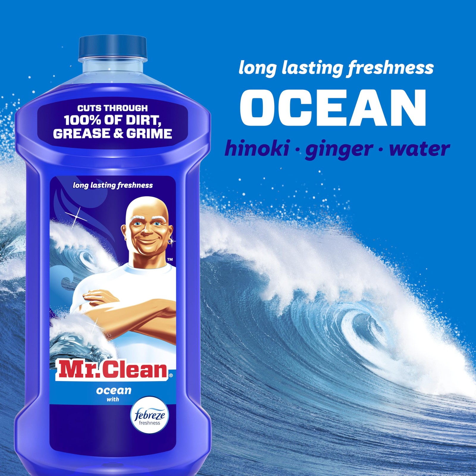 Mr Clean All Purpose Cleaner Mop Soap Floor Cleaner for Mopping Home Bathroom &