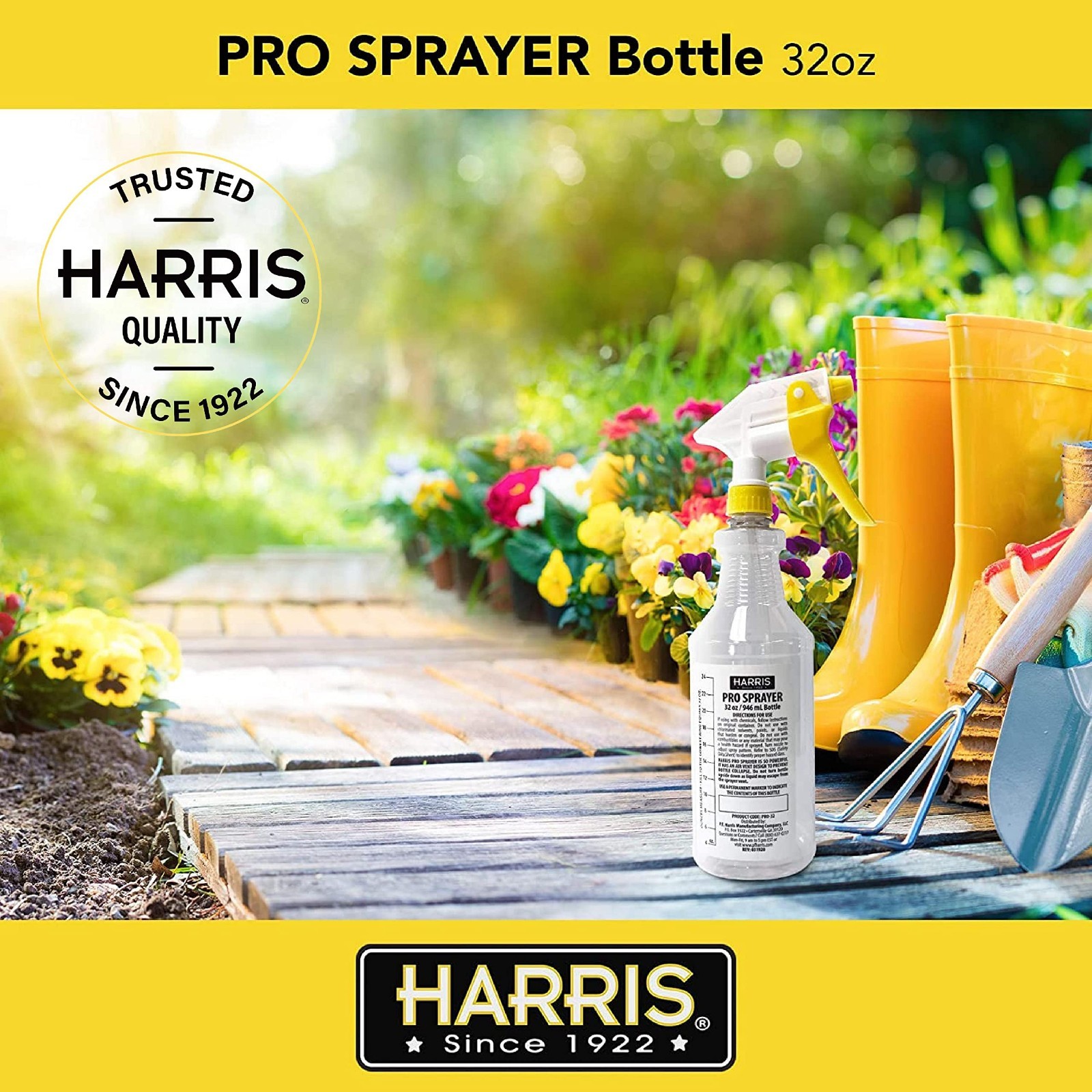 32oz Spray Bottle Set (3-Pack) – All-Purpose Cleaning & Plant Care, Adjustable N
