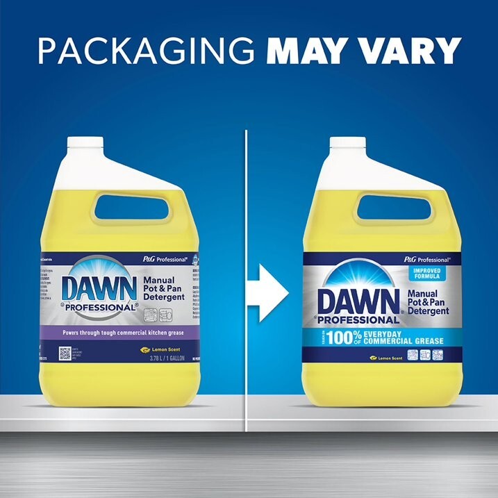 Dawn Professional Manual Pot & Pan Dish Soap 1 Gal – Lemon Scent, Commercial Use