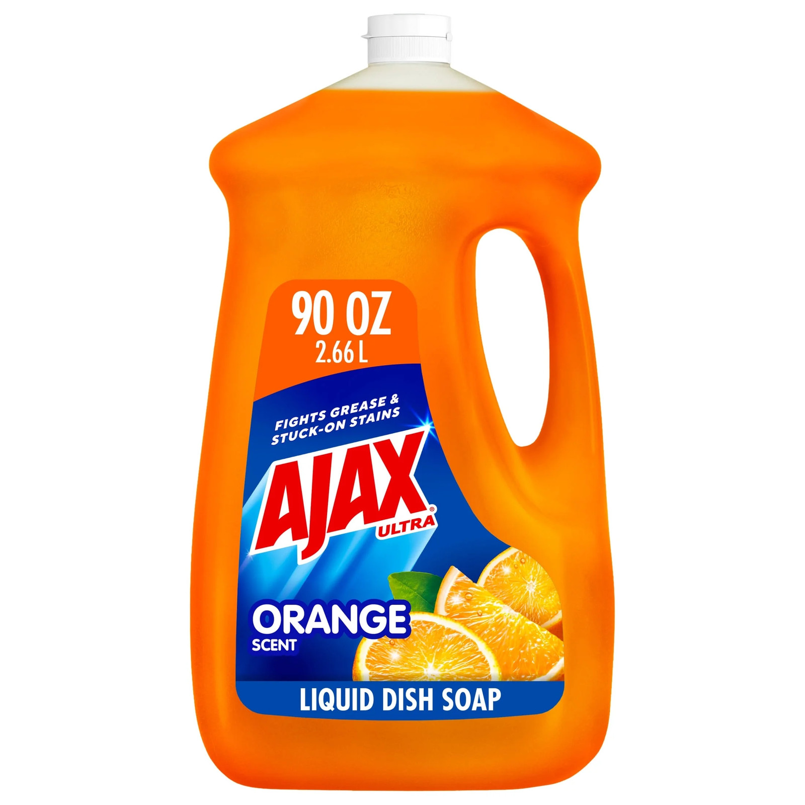 Kitchen Ajax Dishwashing Liquid 90oz Orange Scent Ultra Triple Grease Cleaner