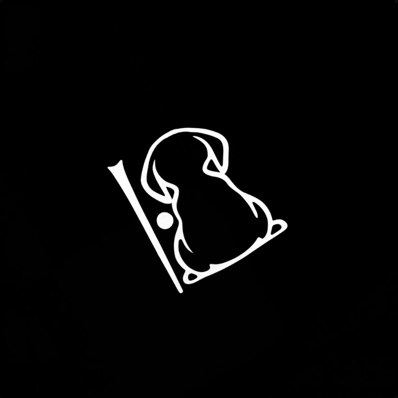 Cartoon Back Windshield Wiper Sticker With Dog Figure For Auto Glass PVC Decors