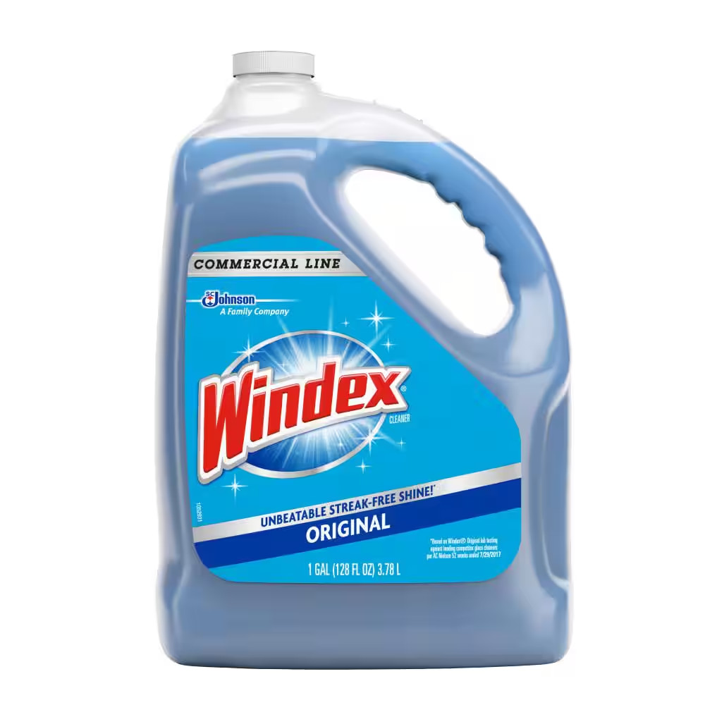 NEW Original Glass Mirror Cleaner Refill 128 oz. 2-PACK Fast Acting Clean