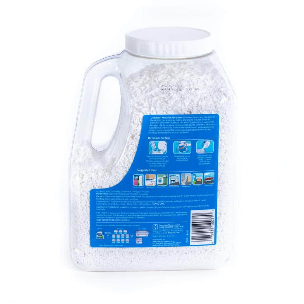 7.5-Lb. DampRid Moisture Absorber Super Refill 3-Pack Unscented Eliminates Odors