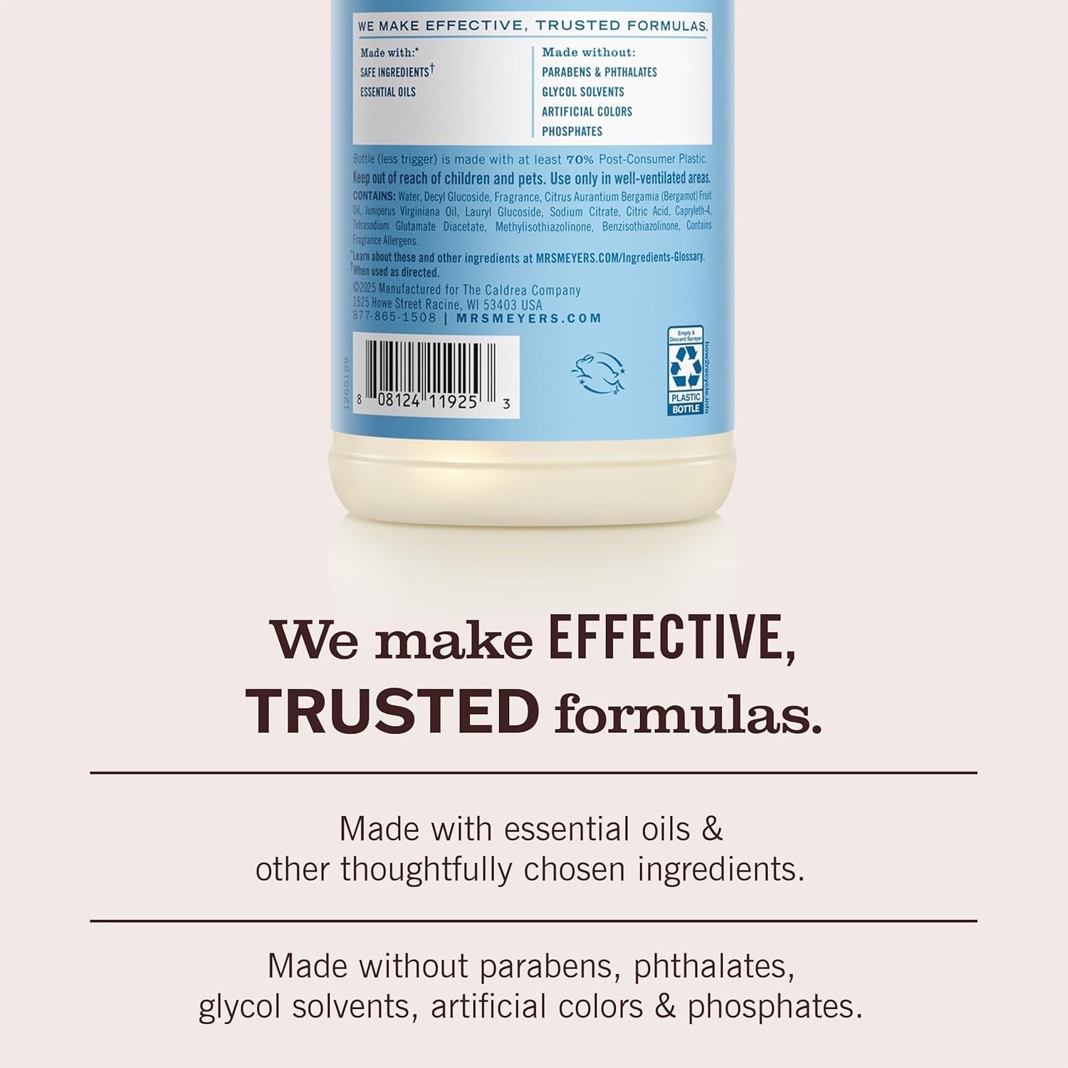 MRS. MEYER’S CLEAN DAY Multi-Surface Everyday Cleaner, Snowdrop Scent, 16 Fl Oz
