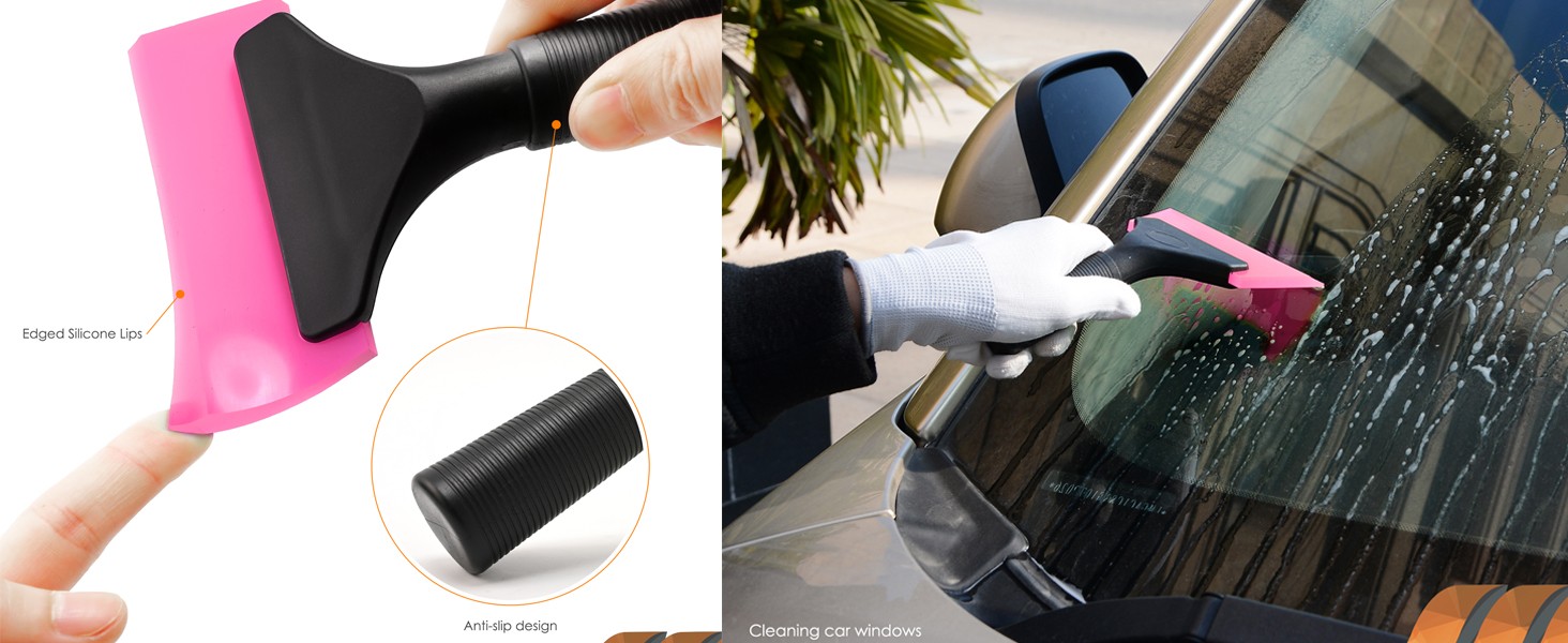 Small Squeegee 5 inch Rubber Window Tint Windshield Scraper for Car,Glass,