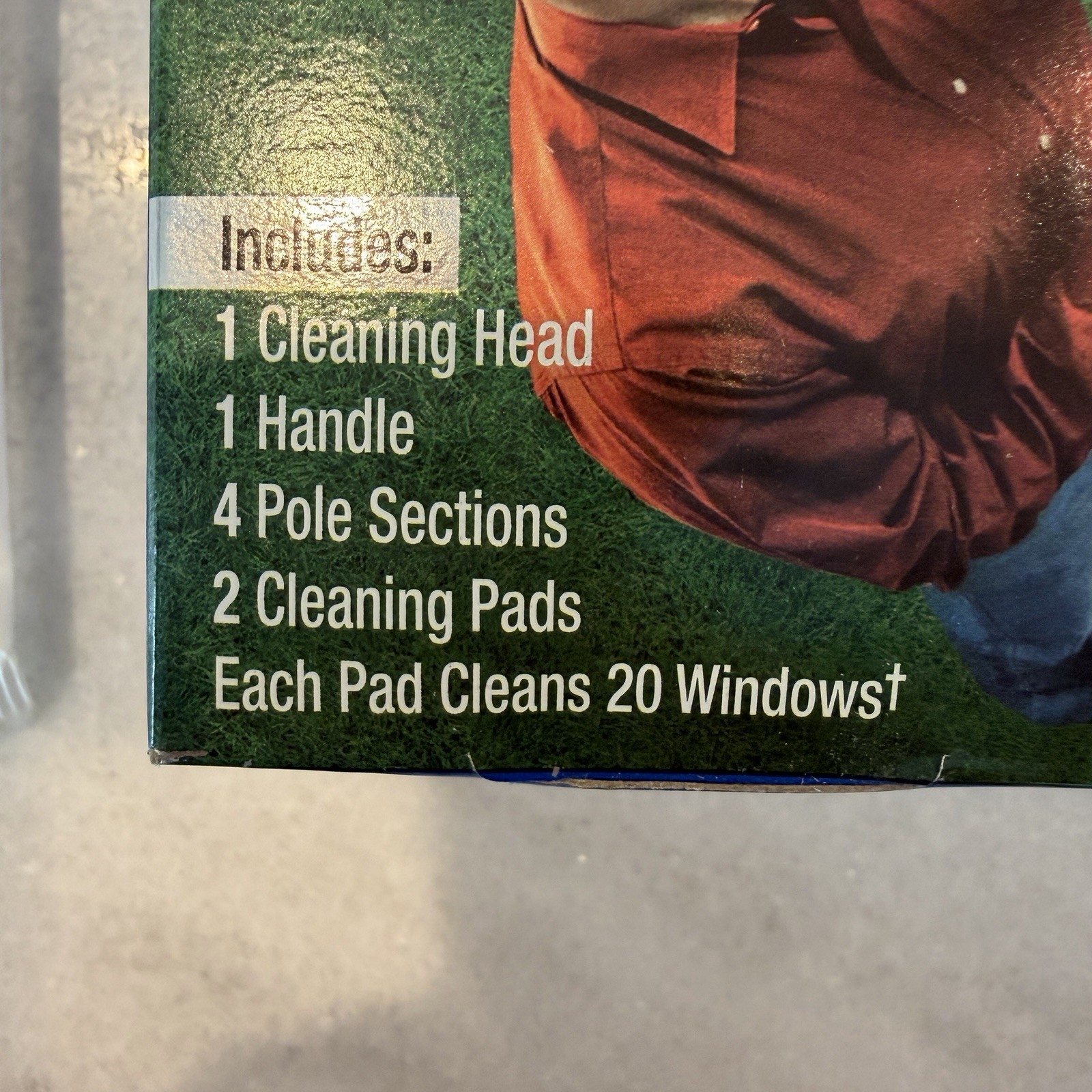Windex Outdoor All-in-One Window Glass Cleaning Starter Tool Kit & 1 Refill Pad