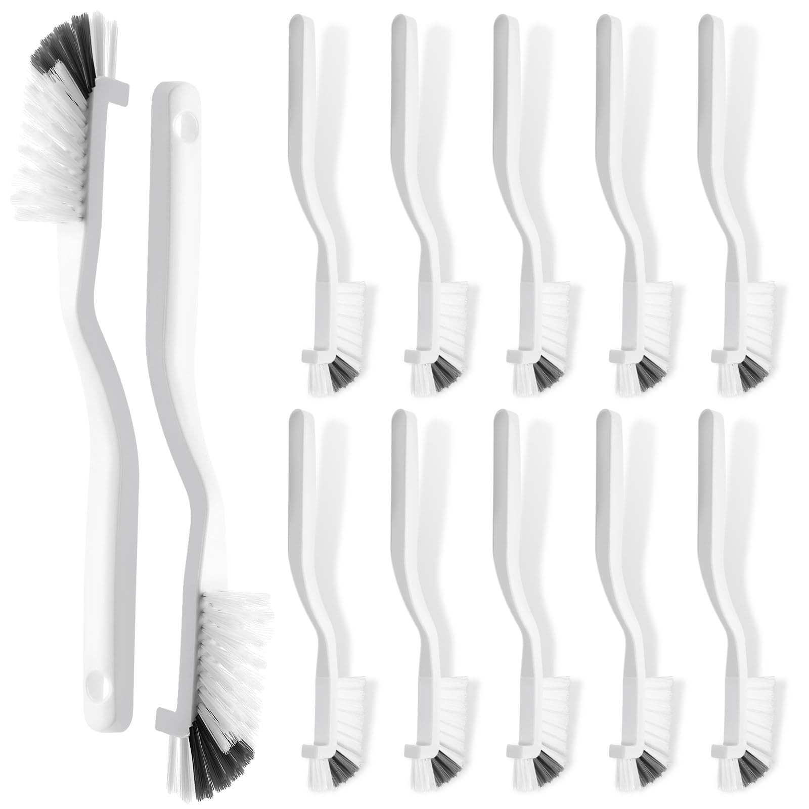 12 Pcs Kitchen Scrub Brush Bulk Sink Bathroom Edge Corner Cleaning Brush Right A