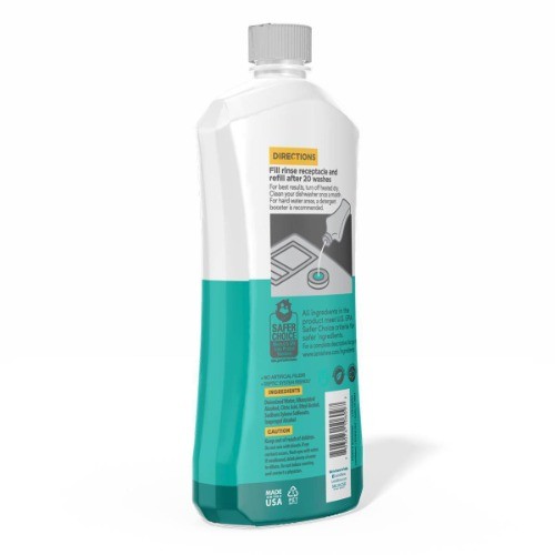 Lemi Shine Rinse Dish Cleaner 21oz Paraben Phthalate Free Speeds Drying