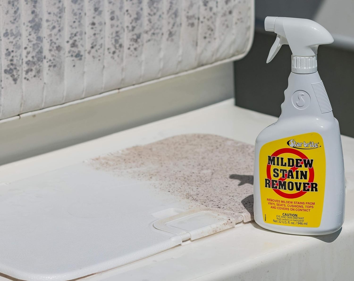 Professional-Grade Mildew & Mold Stain Remover + Cleaner – Instant Contact St…