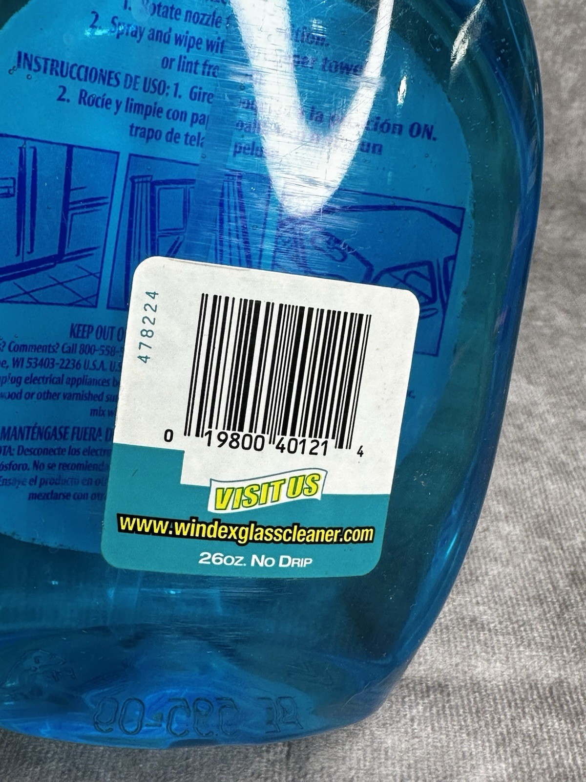 Windex No Drip Formula Discontinued 95% Full 26 Oz 2003