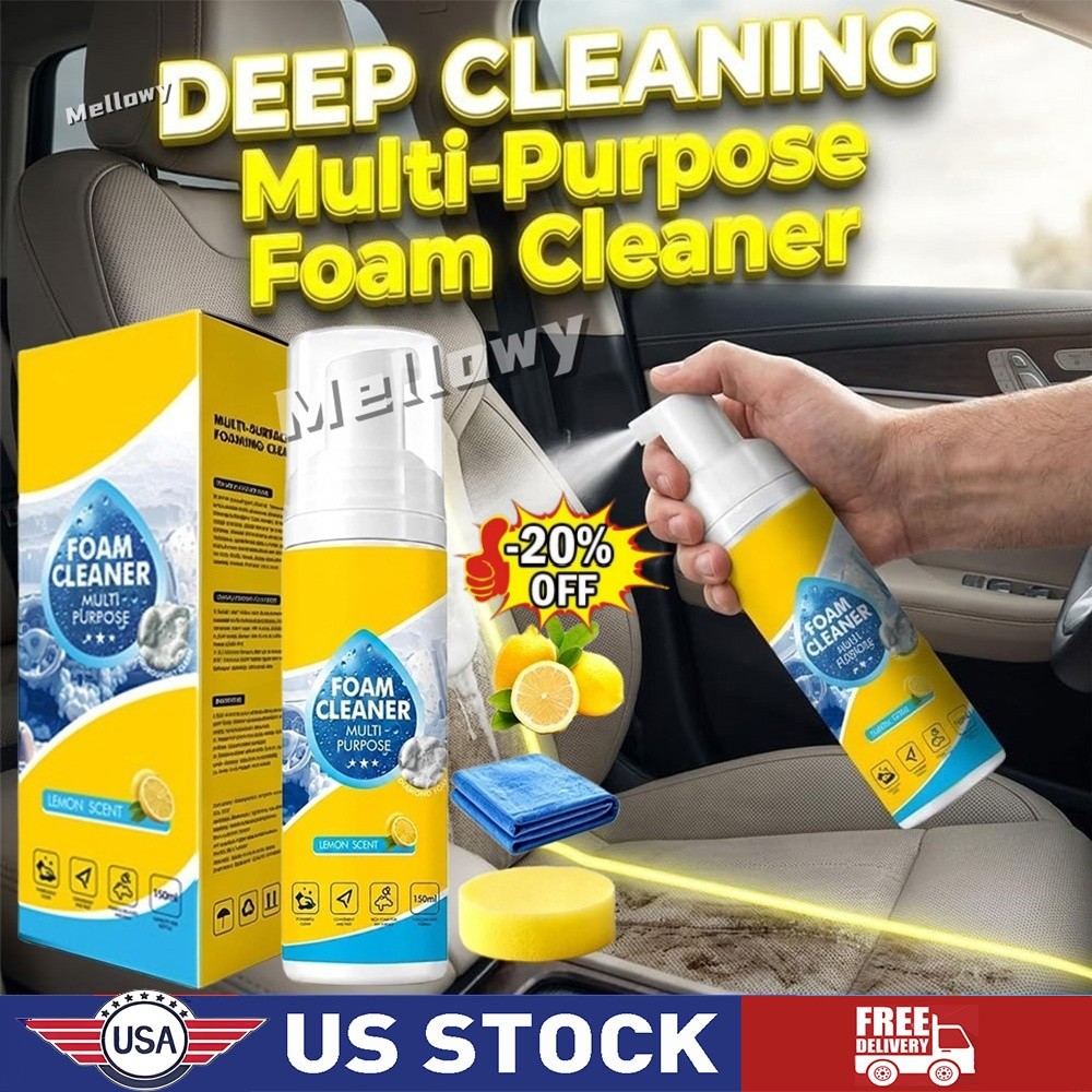 Multi-Enzyme Foam Cleaner,All-Purpose Deep Cleaning Spray For Car,Kitchen,Sofa