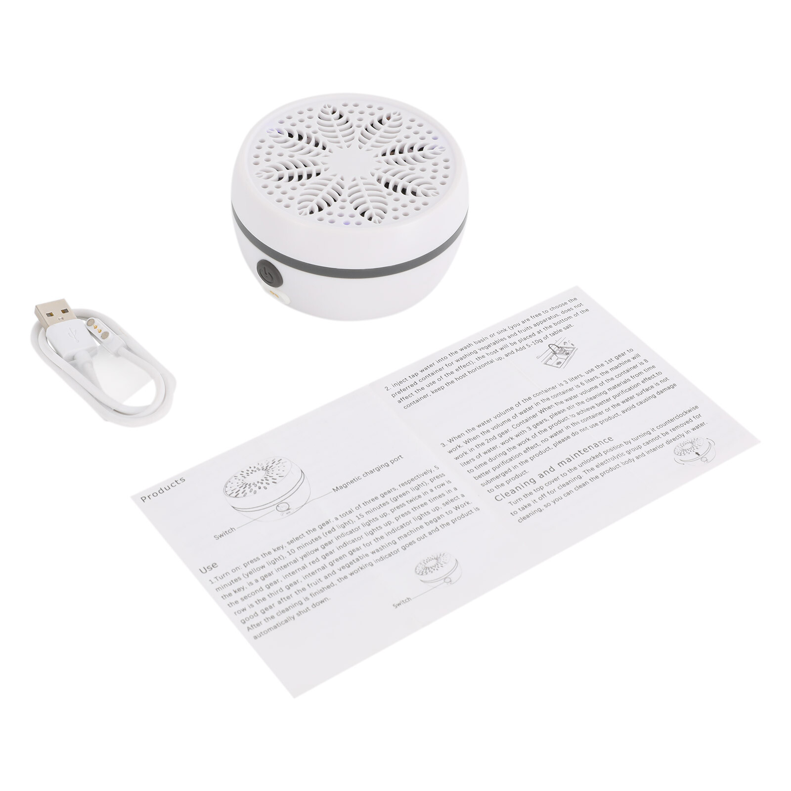 Fruit and Vegetable Washing Machine,Fruit Cleaner Device,Portable Fruit Purifier
