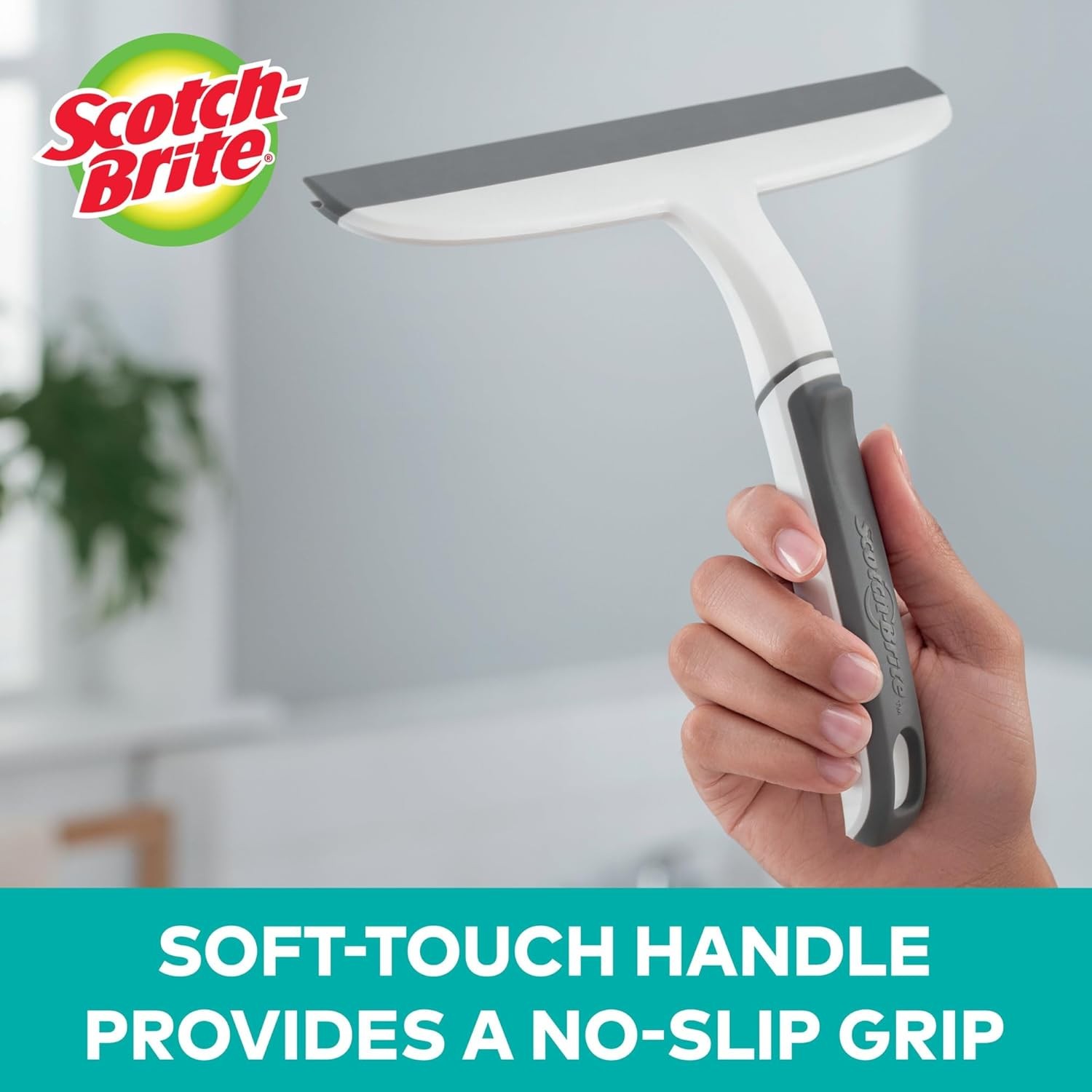 All-Purpose 10 Inch Dual Blade Streak-Free Squeegee, Sinks and More