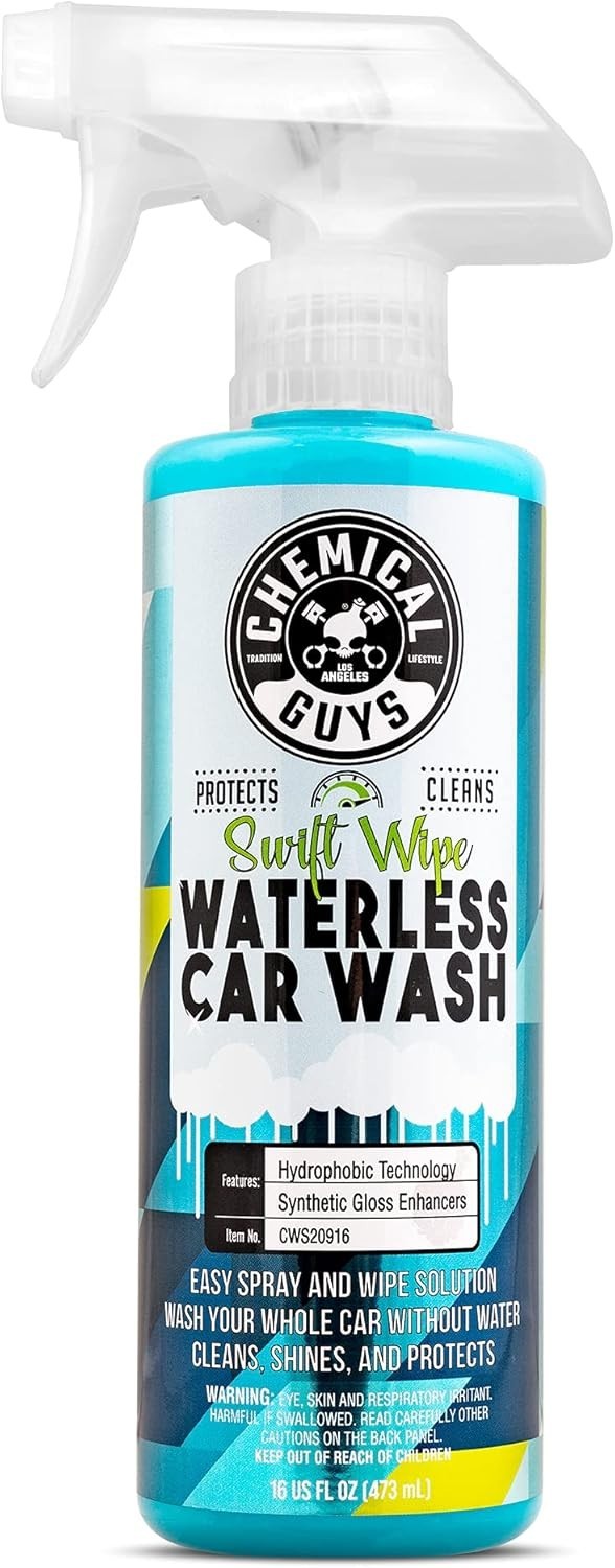 Swift Wipe Sprayable Waterless Car Wash – Spray and Wipe to Safely Clean 16 oz
